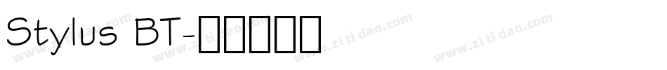 Stylus BT字体转换